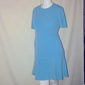Knee Length Flute-Style Powder Blue Dress